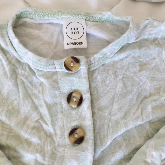 Lou Lou & Company Knotted Gown SET "Monroe" Newborn-3mo - Picture 2 of 5